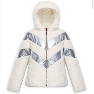 Moncler Girl's Cabourg Teddy Polar Faux Fur Fleece Jacket